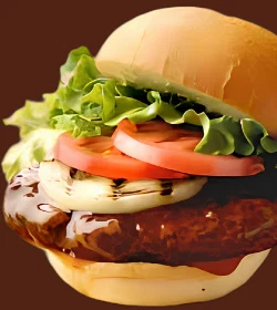 かぶりつきテリヤキバーガー